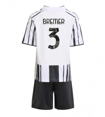 Juventus Gleison Bremer #3 Hemmaställ Barn 2025-26 Kortärmad (+ Korta byxor)